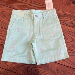 The Beaufort Bonnet Company Boys chinos size 7 Grace Bay Green/Golf Hole
